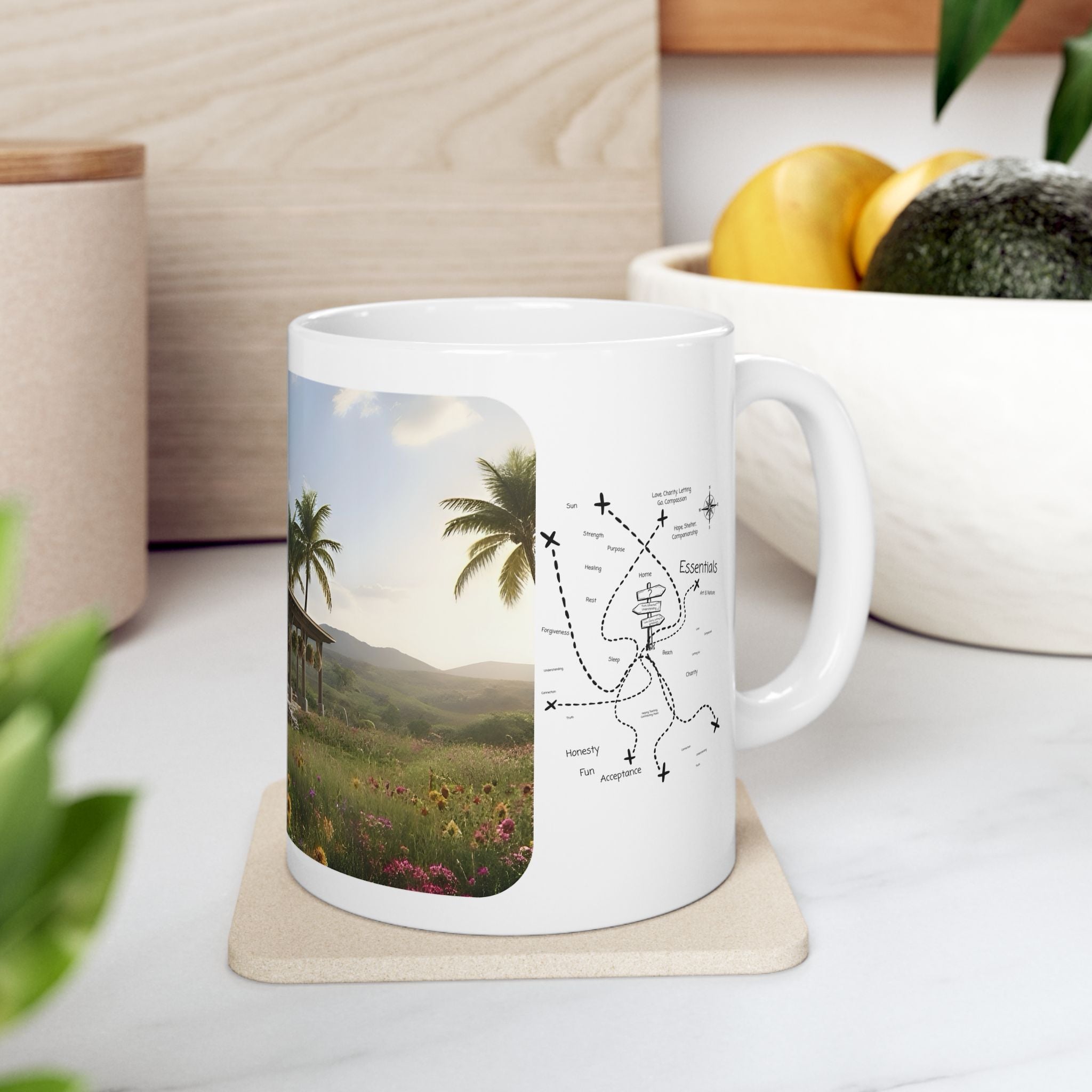 Cozy Architecture & Dreamy Landscapes #25 White Ceramic Mug – Homes Home Sweet Home Cup (11oz/15oz)