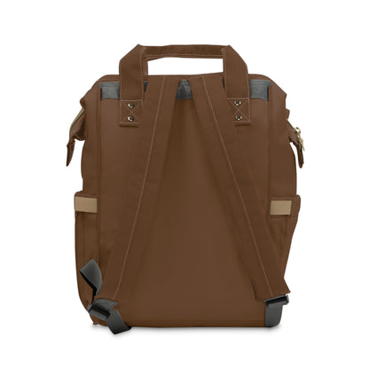 Multifunctional Diaper Backpack Brown