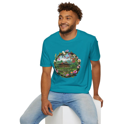 Floral Landscape Unisex Softstyle T-Shirt