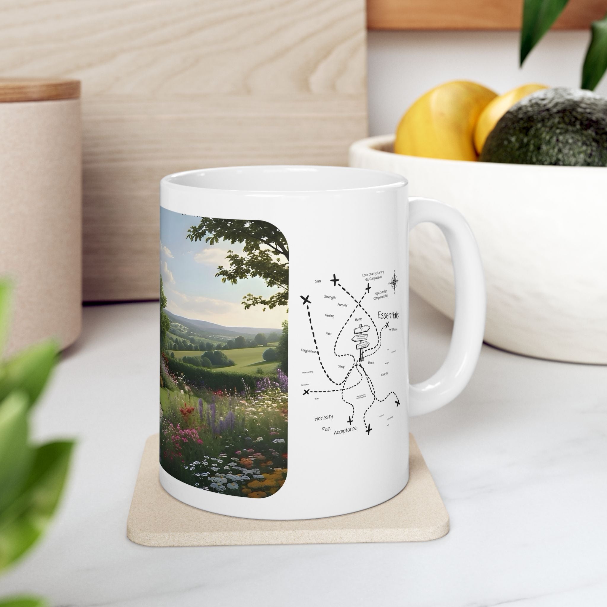 Cozy Architecture & Dreamy Landscapes #15 White Ceramic Mug – Homes Home Sweet Home Cup (11oz/15oz)