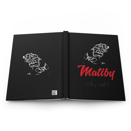 Matiby Hardcover Journal Matte Black