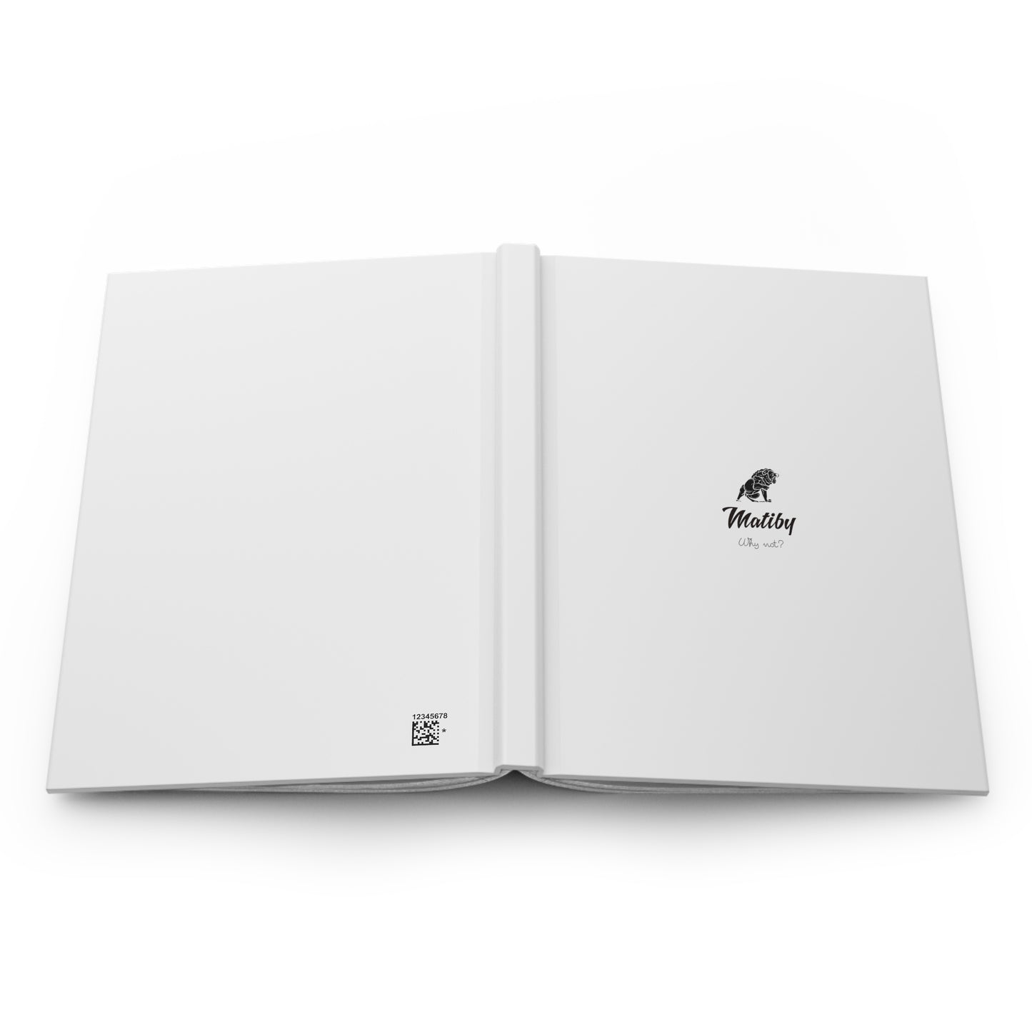 Matiby Hardcover Journal Matte White