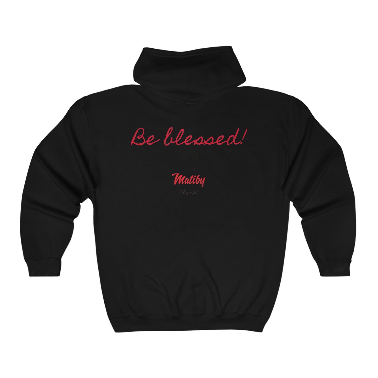 Stay Pawsitive Unisex Heavy Blend™ Full Zip Hooded Sweatshirt