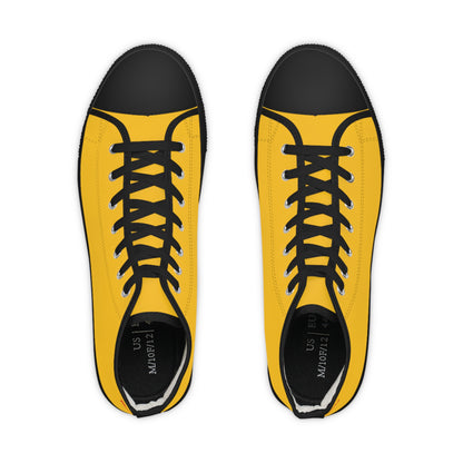 Men's Yellow High Top Sneakers