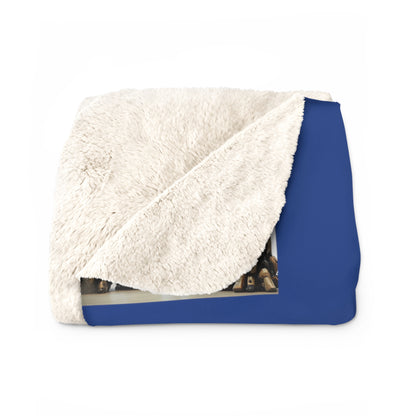 Matiby MEK Blue Sherpa Fleece Blanket