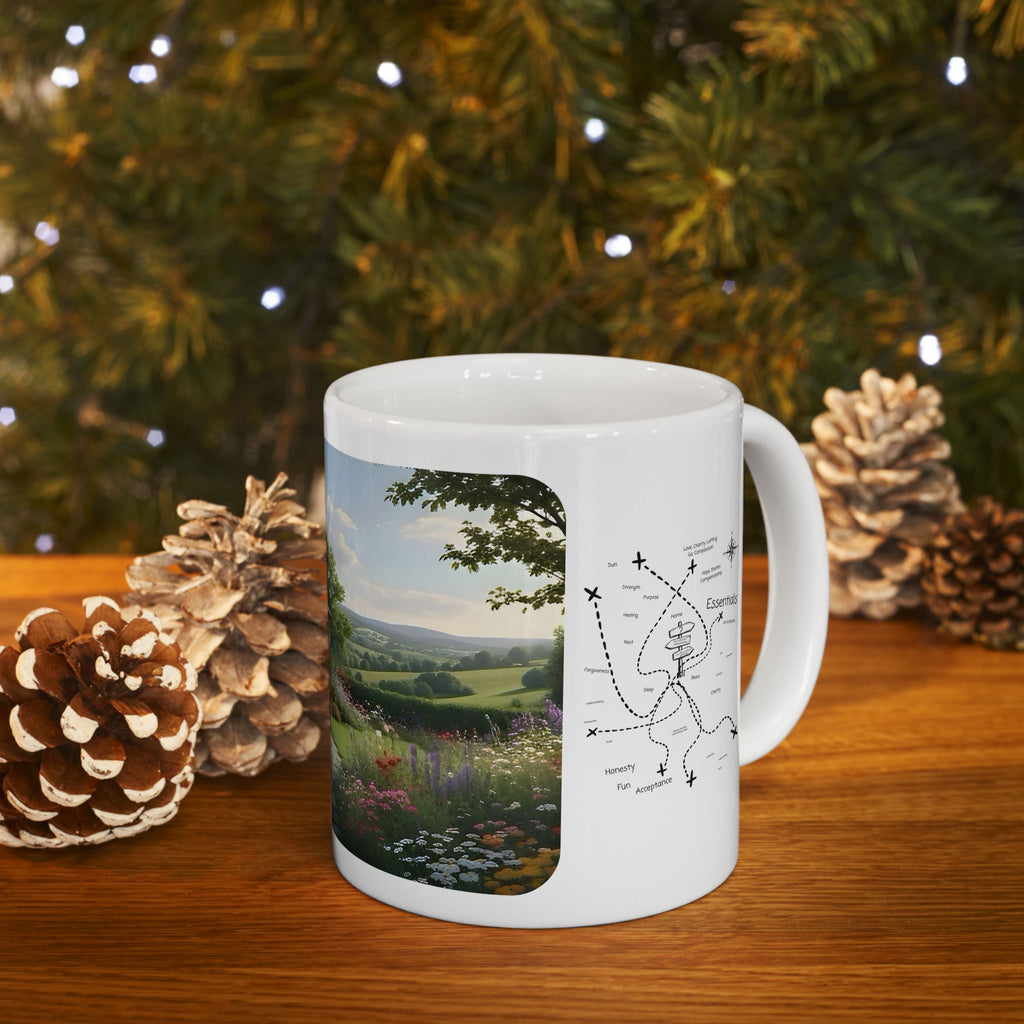 Cozy Architecture & Dreamy Landscapes #15 White Ceramic Mug – Homes Home Sweet Home Cup (11oz/15oz)