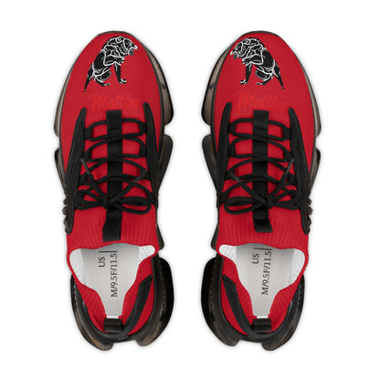 Men's Red Mesh Sneakers