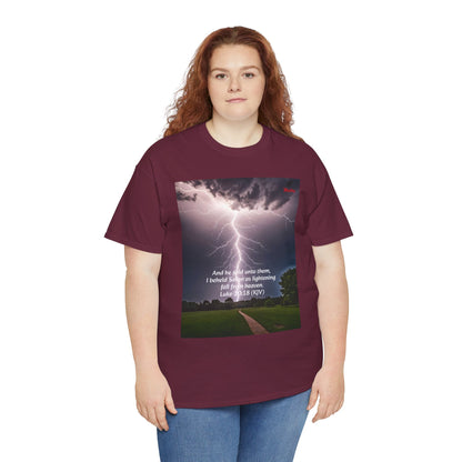 Lightning Style Satan's Fall Unisex Heavy Cotton Tee