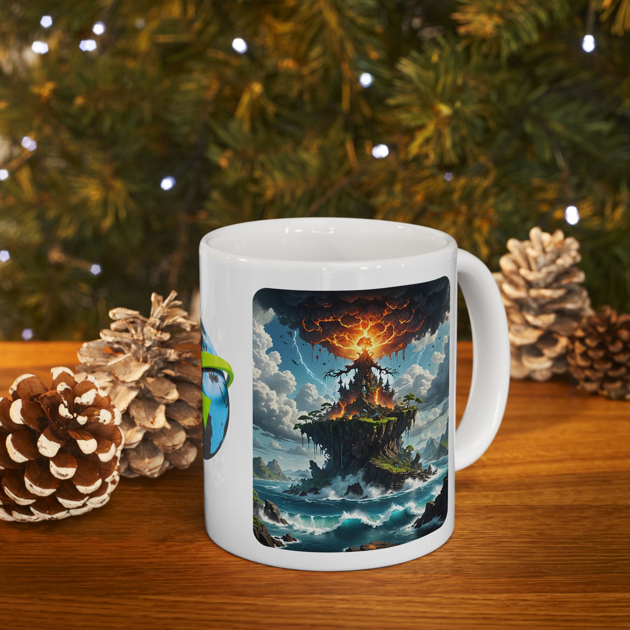 Contrast & Perspective #5 White Ceramic Mug — Time & Chance Daily Cup (11oz, 15oz)