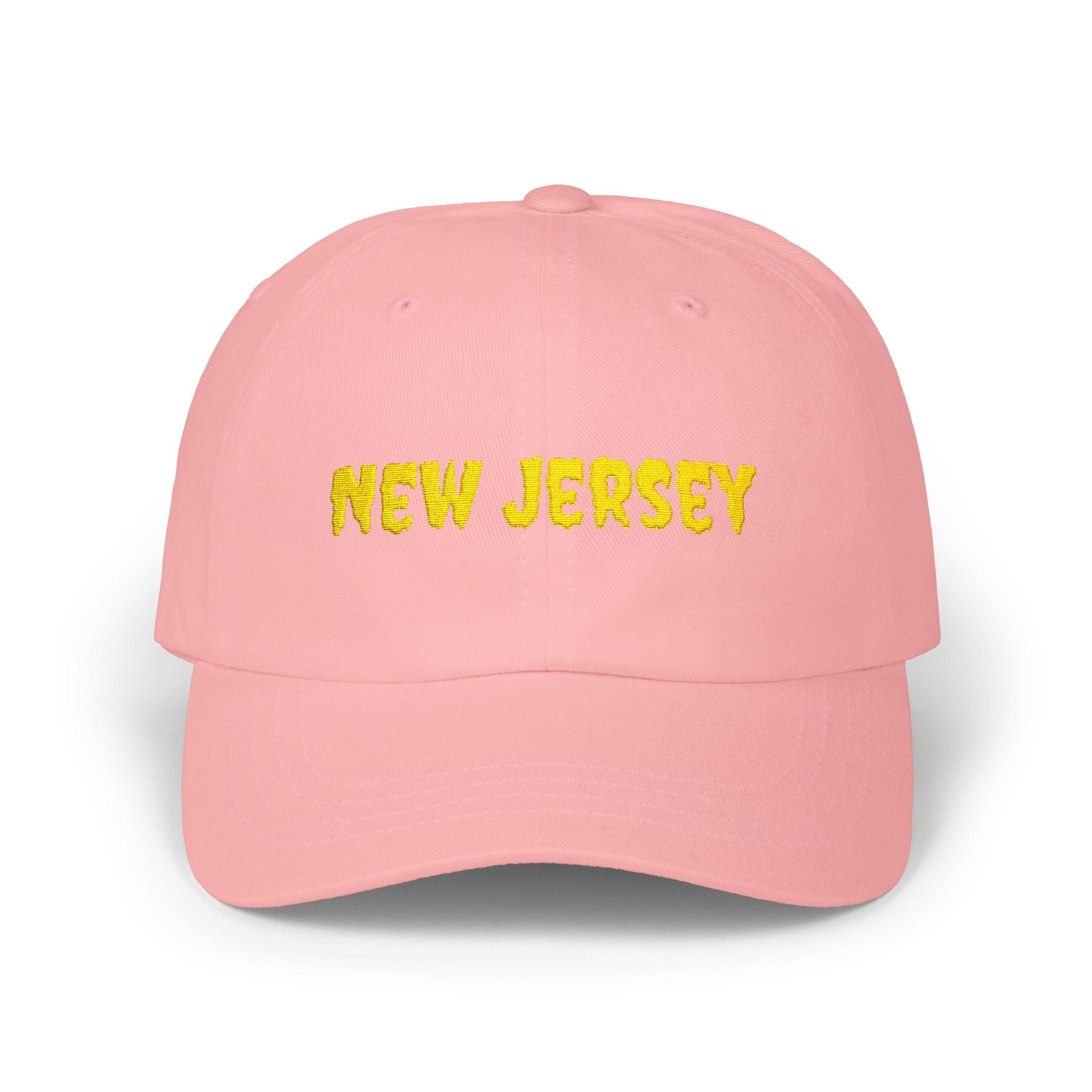 New Jersey United States of America Gold Embroidered Classic Dad Cap | NJ 3rd USA Baseball Hat