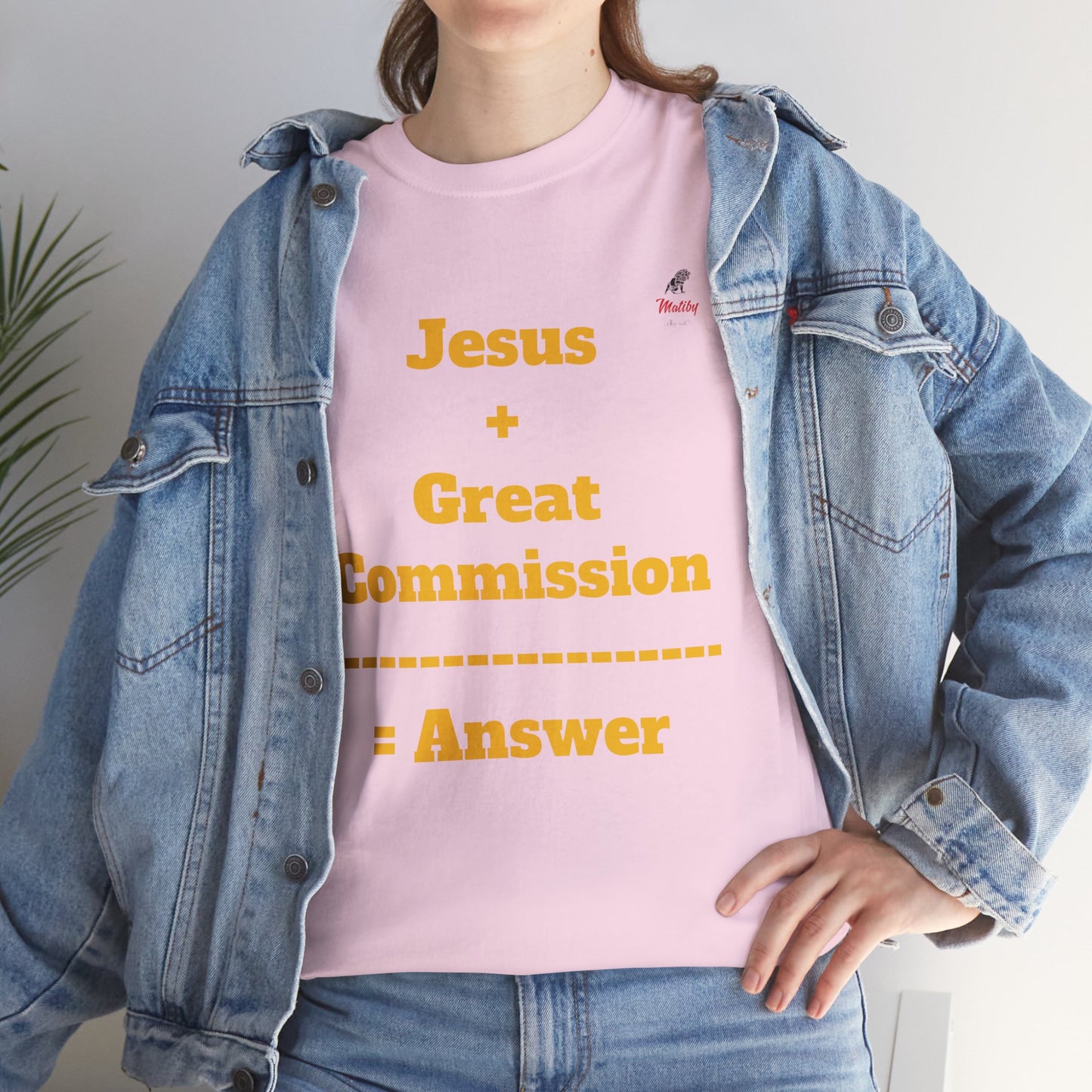 Jesus+Great Commission Unisex Heavy Cotton Tee