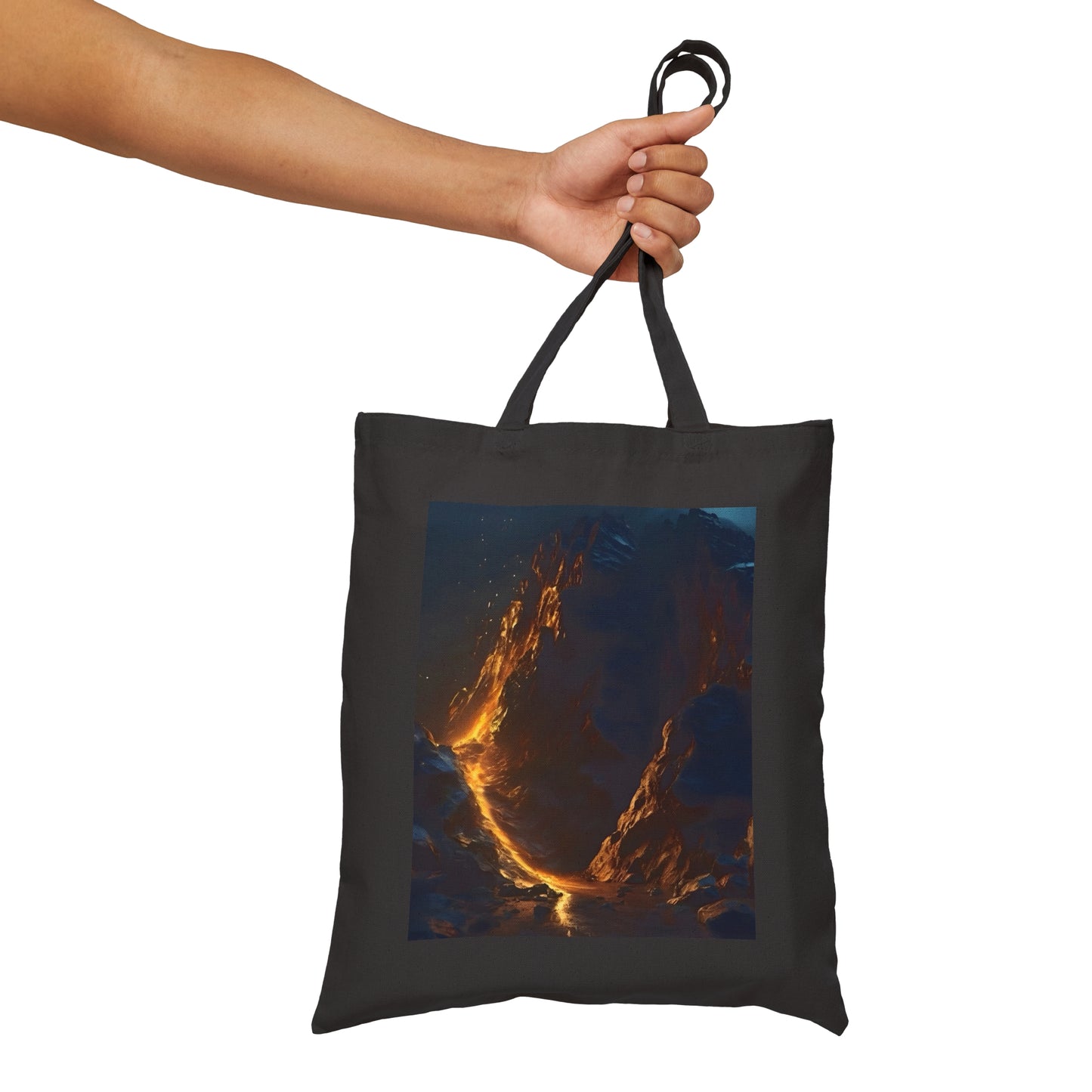 Volcano Cotton Canvas Tote Bag