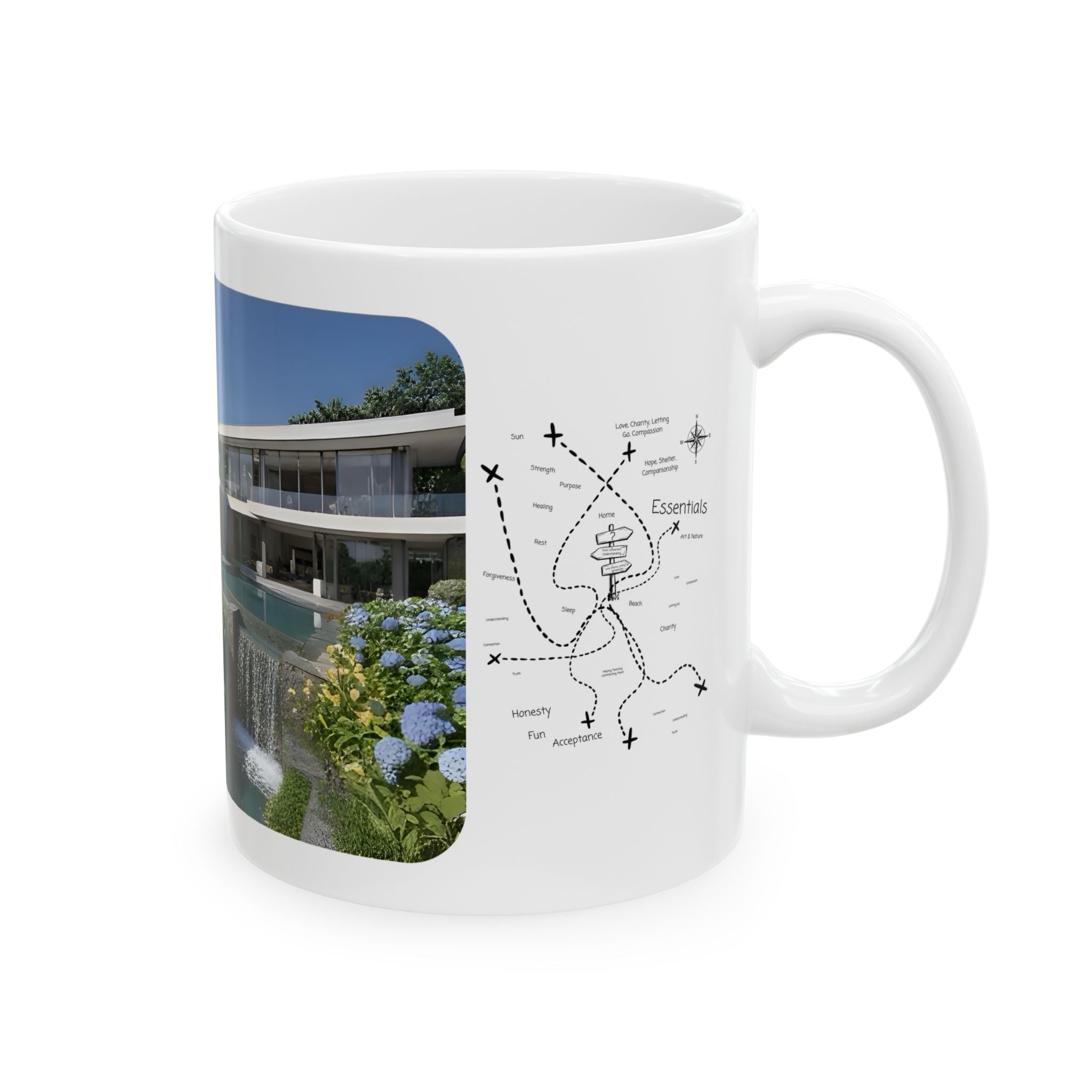 Cozy Architecture & Dreamy Landscapes #26 White Ceramic Mug – Homes Home Sweet Home Cup (11oz/15oz)