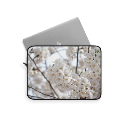 White Flower Laptop Sleeve