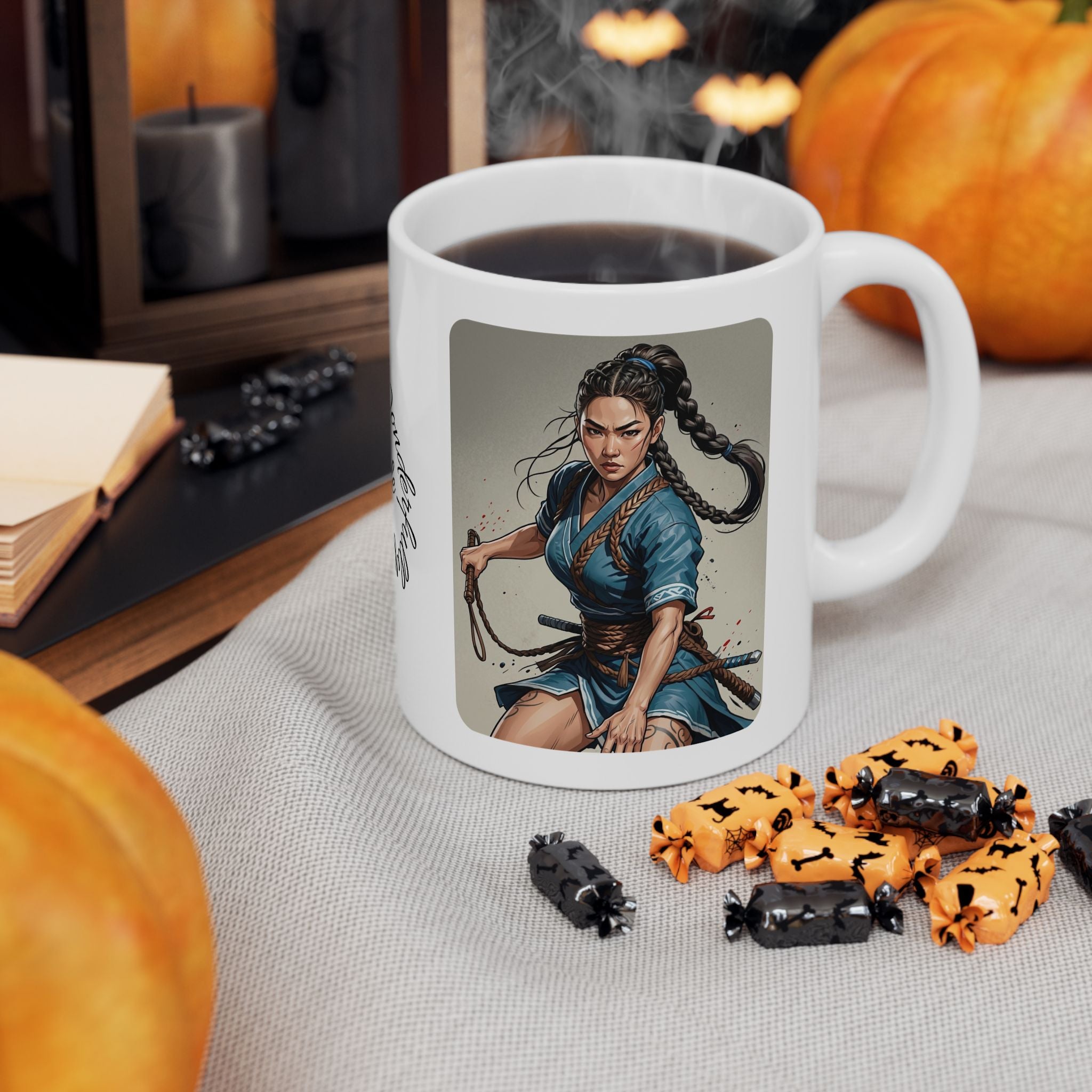 Gentle Woman of Valor #18 White Ceramic Mug - Fearfully & Wonderfully Made Tribute Cup (11oz/15oz)