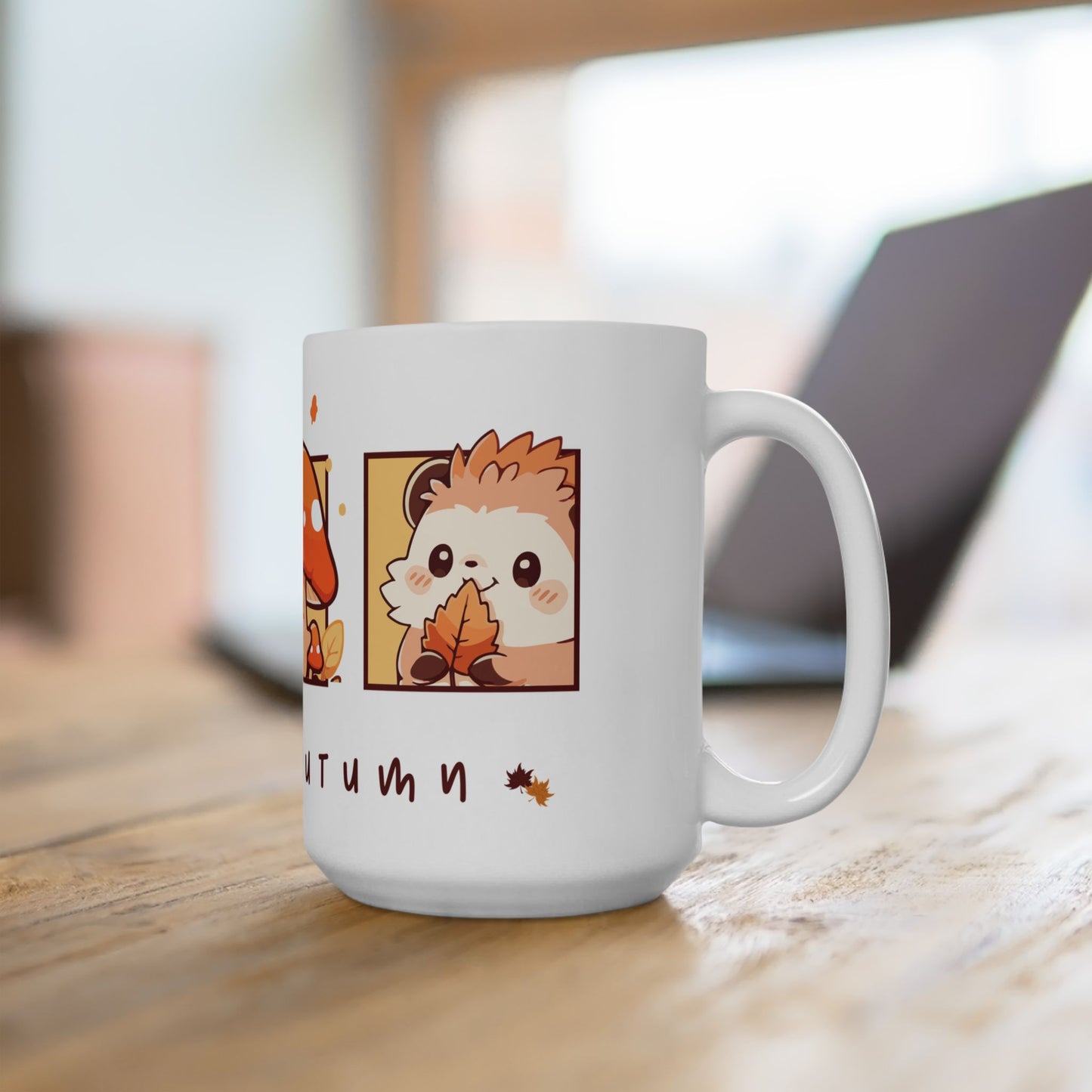 Journeys Hello Autumn Seasons of Change Ceramic Mugs, Gifts for Pet Lovers, Mugs for Animal Lovers, Cute Seasonal Mugs, Mug for All Occasions, Thanksgiving Mug