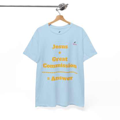 Jesus+Great Commission Unisex Heavy Cotton Tee