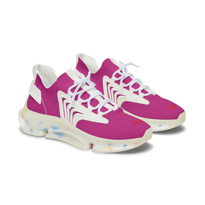 Women's Pink Mesh Sneakers