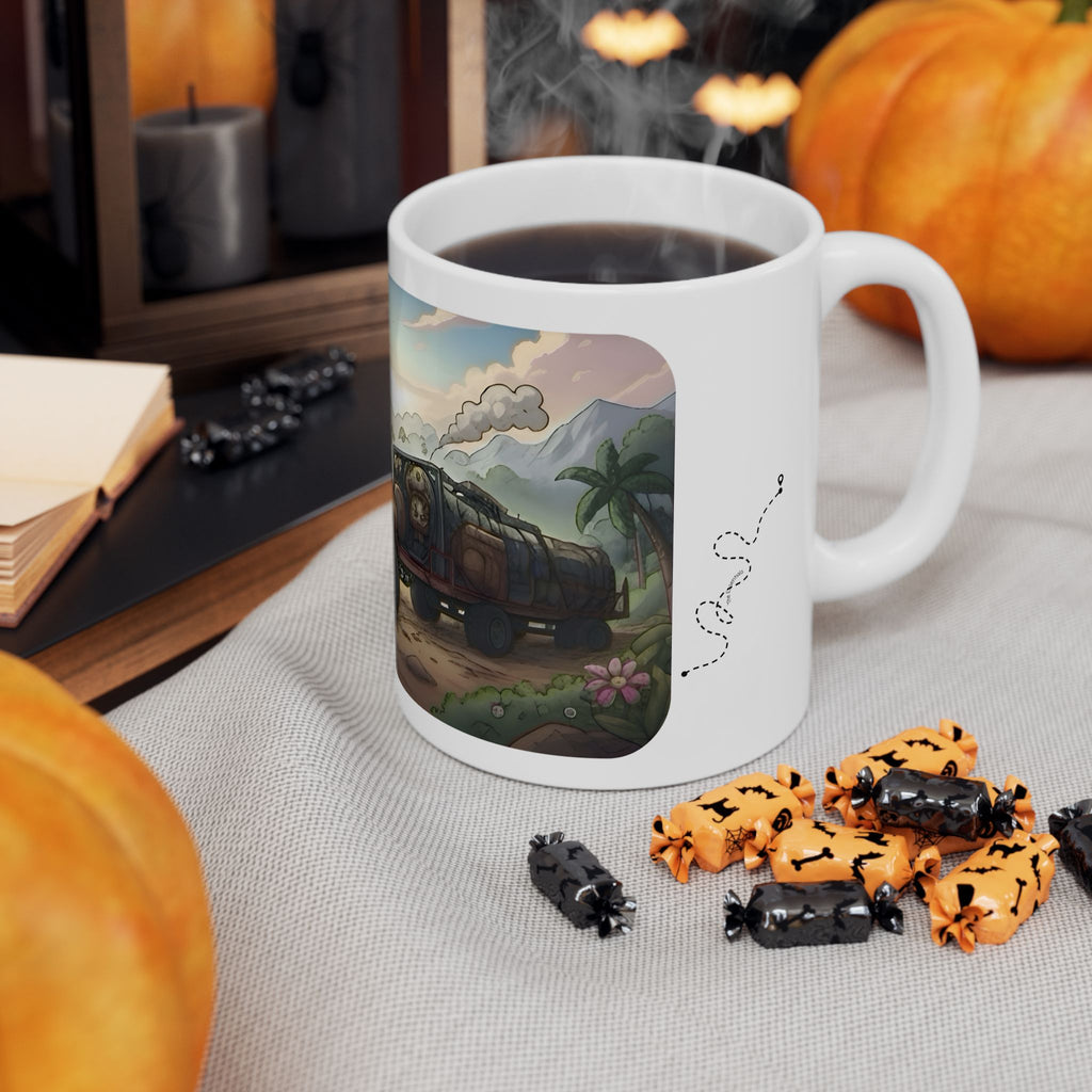 Adventure 4x4 Trucks #56, Off-Road Cross Country Haulers White Ceramic Mug — Find Your Path To The Essentials Cup (11oz & 15oz)