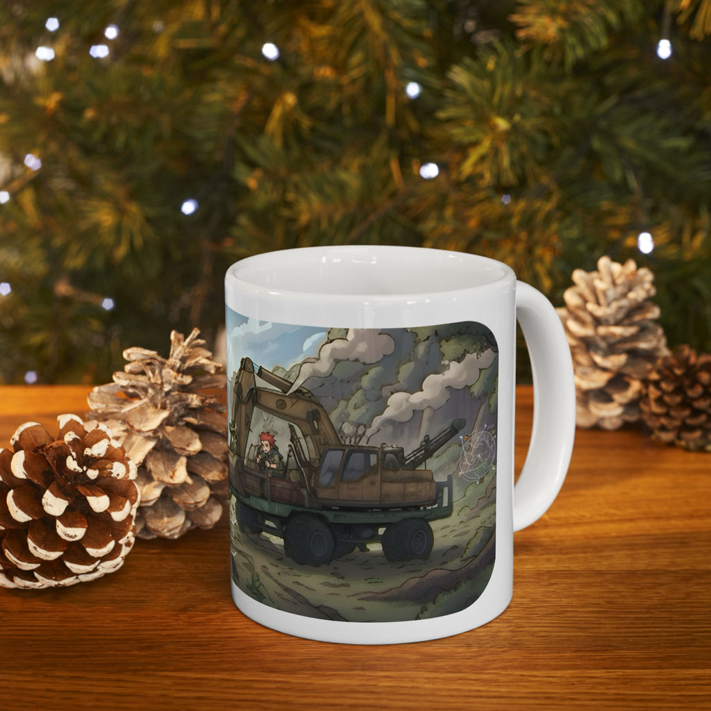 Adventure 4x4 Trucks #36, Anime Indie Game Developers On The Move White Ceramic Mug — Find Your Path To The Essentials Cup (11oz & 15oz)