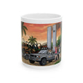 Sunshine State Pickup Trucks #11 Girls' Lawn Mower Hauler White Ceramic Mug – Celebrating Companionship, Creativity & Life’s Little Wonders Cup (11oz/15oz)