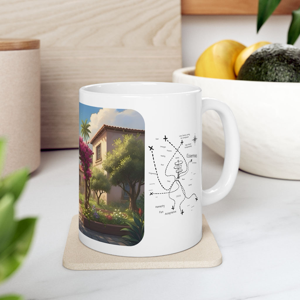 Cozy Architecture & Dreamy Landscapes #45 White Ceramic Mug – Homes Home Sweet Home Cup (11oz/15oz)