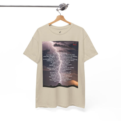 Lightning Style He is Risen Unisex Heavy Cotton Tee