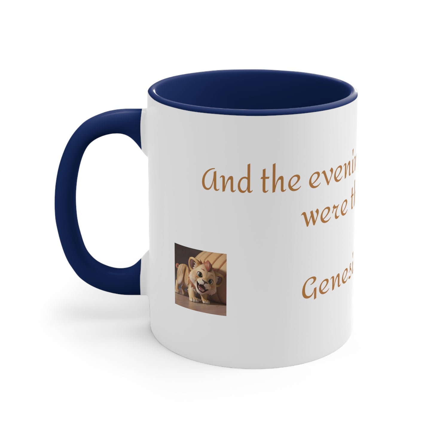 Bible Speaks Gen 1:23 Accent Mug, 11oz