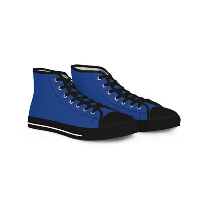 Men's Dark Blue High Top Sneakers