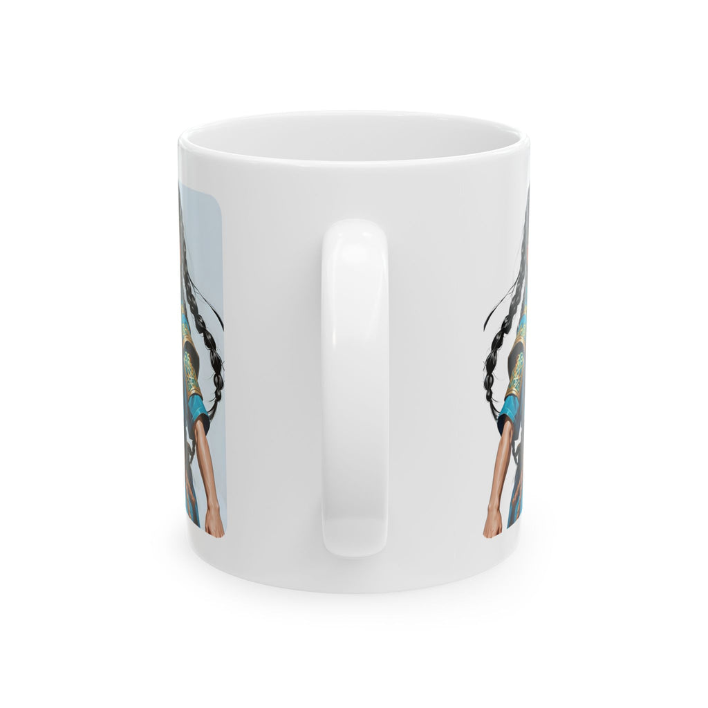 Gentle Woman of Valor #3 White Ceramic Mug - Fearfully & Wonderfully Made Tribute Cup (11oz/15oz)