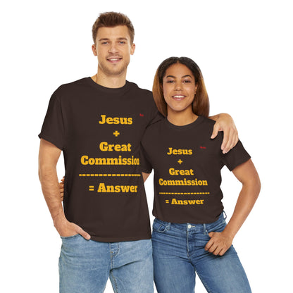 Jesus+Great Commission Unisex Heavy Cotton Tee