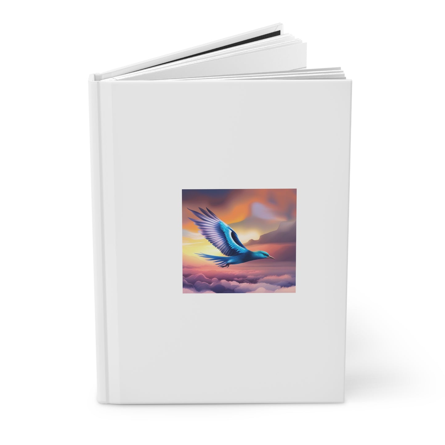 Bird Hardcover Journal Matte White