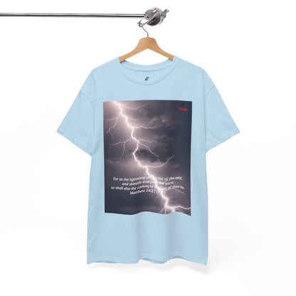 Lightning Style East West Unisex Heavy Cotton Tee