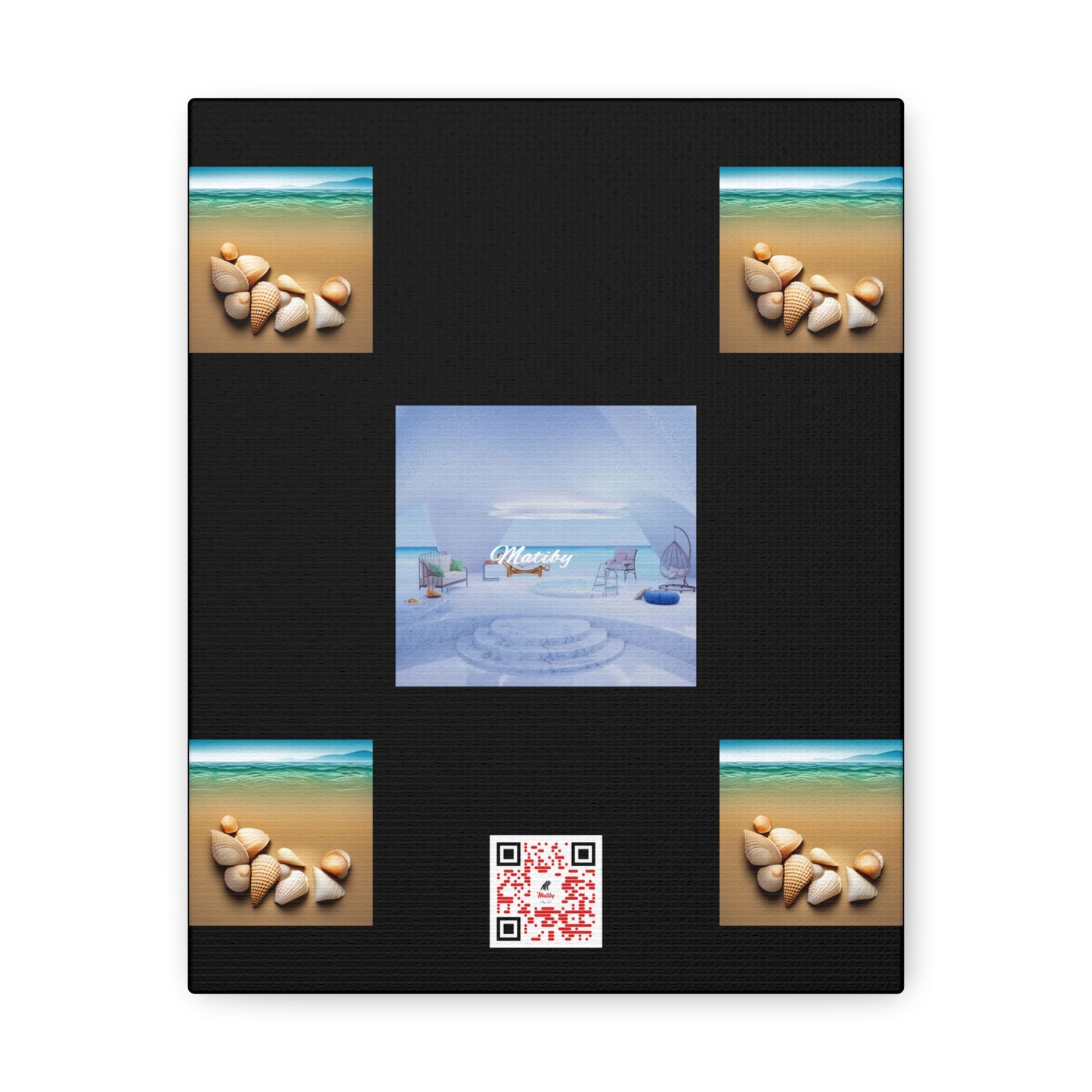 Matiby QR Black Canvas Gallery Wraps