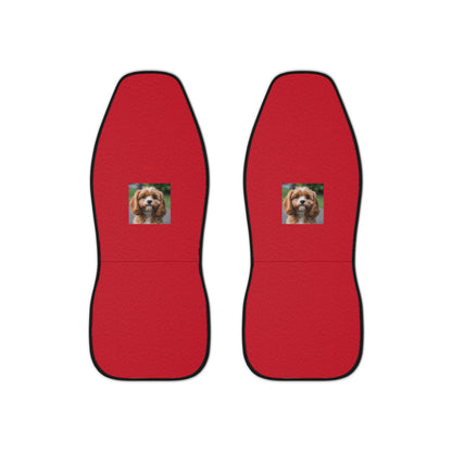 Matiby Puppy Dark Red Car Seat Covers