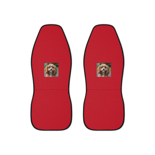 Matiby Puppy Dark Red Car Seat Covers