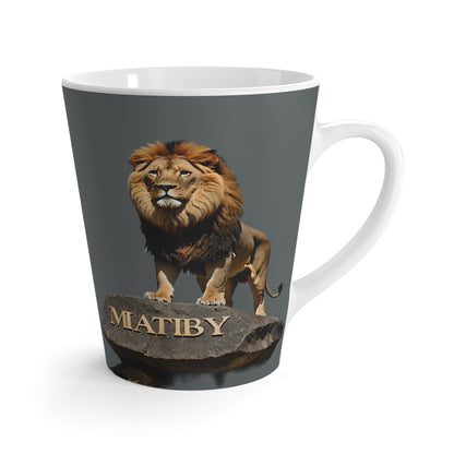 Matiby Lion Mug, Dark Grey