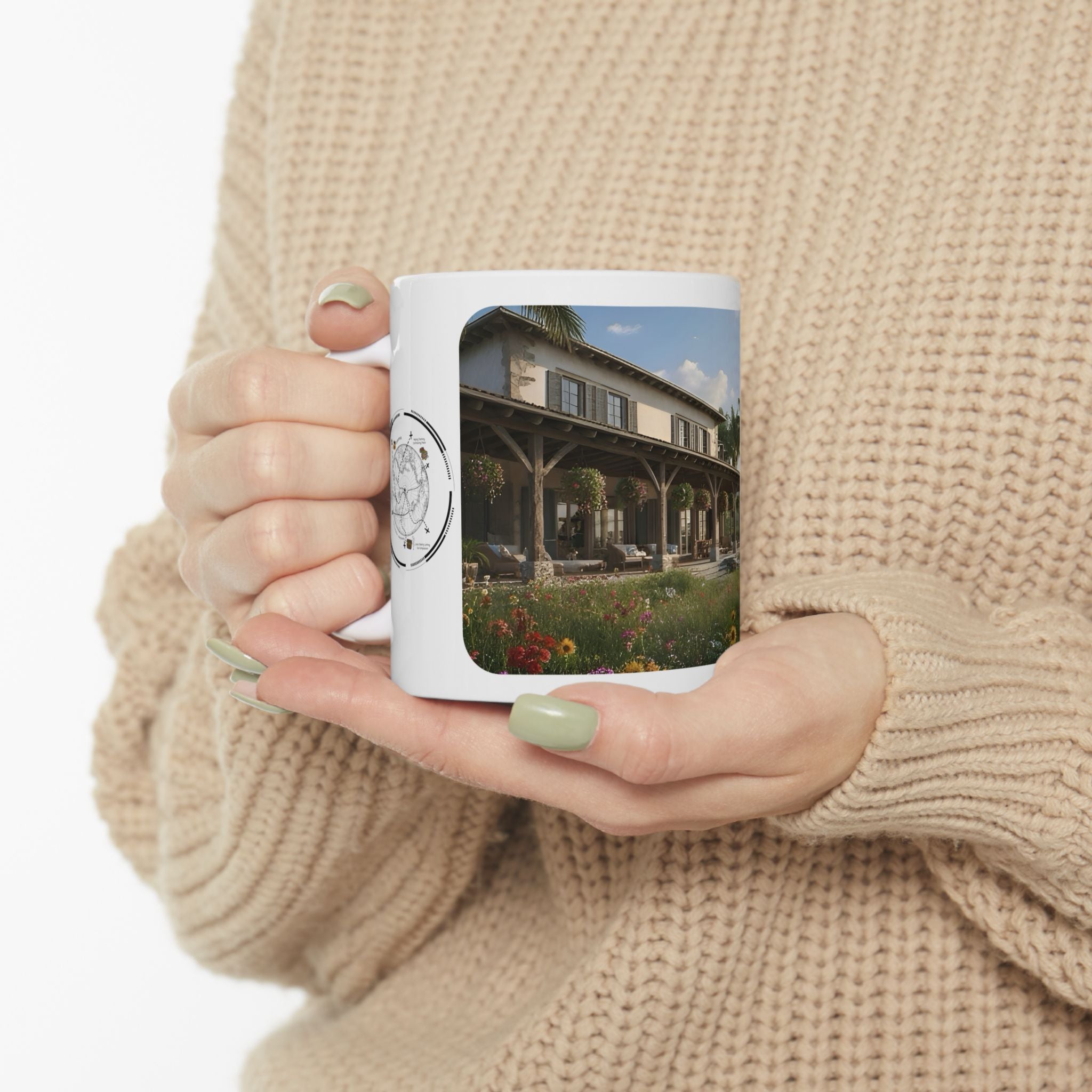 Cozy Architecture & Dreamy Landscapes #25 White Ceramic Mug – Homes Home Sweet Home Cup (11oz/15oz)