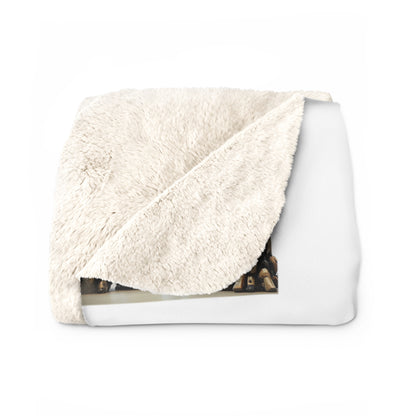 Matiby MEK White Sherpa Fleece Blanket