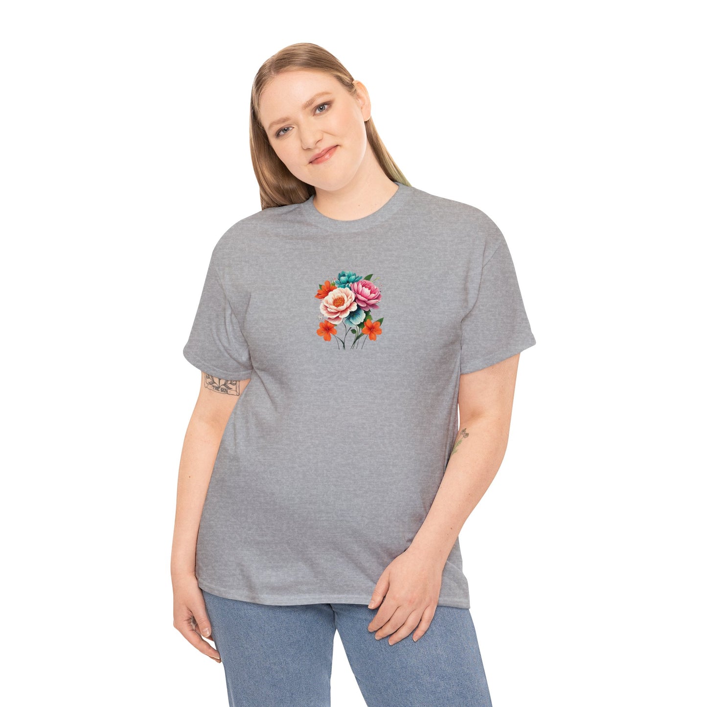 Matiby Floral Unisex Heavy Cotton Tee