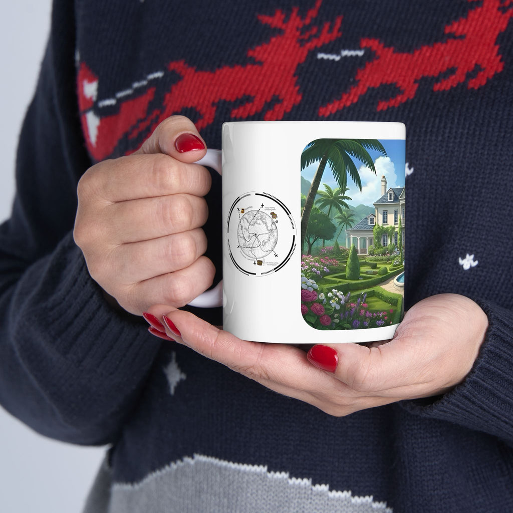 Cozy Architecture & Dreamy Landscapes #43 White Ceramic Mug – Homes Home Sweet Home Cup (11oz/15oz)
