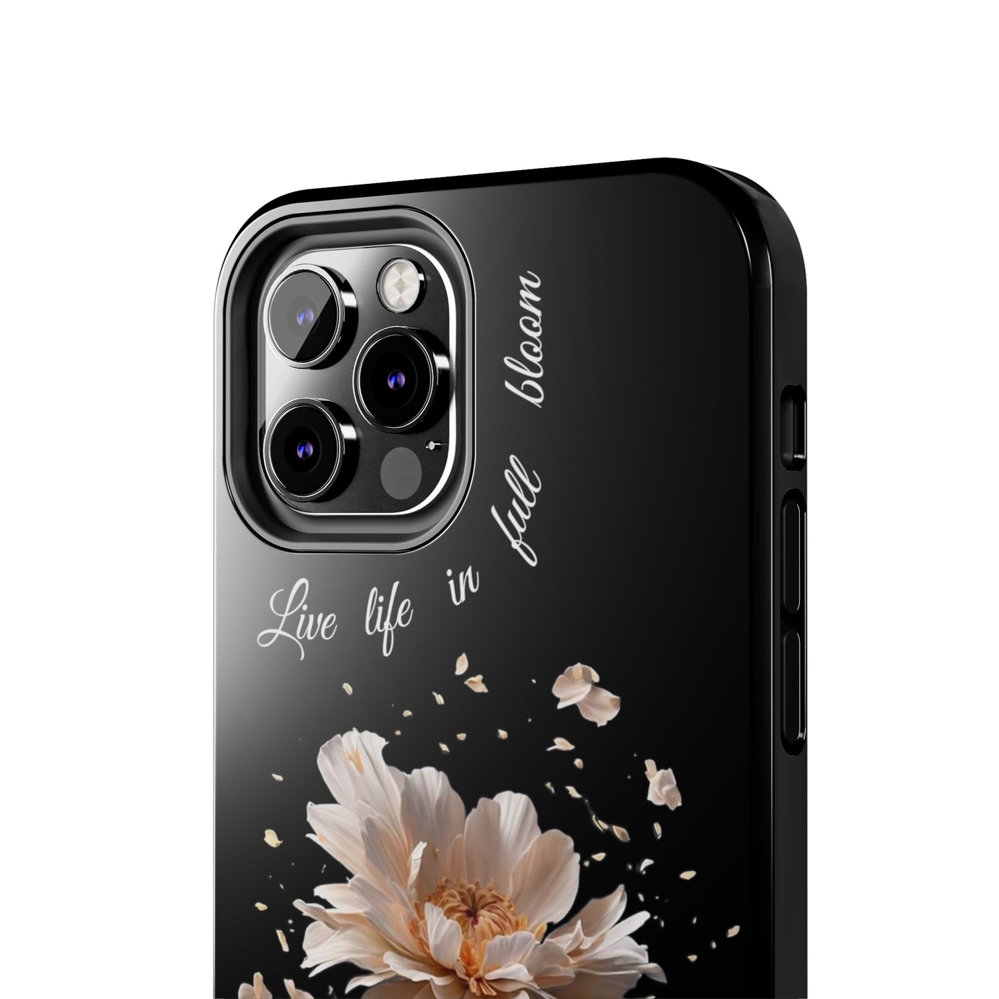 Matiby Amy's Special Flower Bloom Black Tough Phone Cases