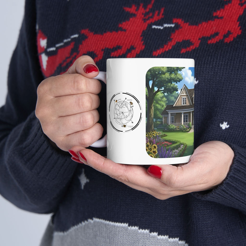 Cozy Architecture & Dreamy Landscapes #49 White Ceramic Mug – Homes Home Sweet Home Cup (11oz/15oz)