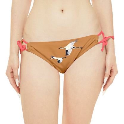 Light Brown Strappy Bikini Set (AOP)