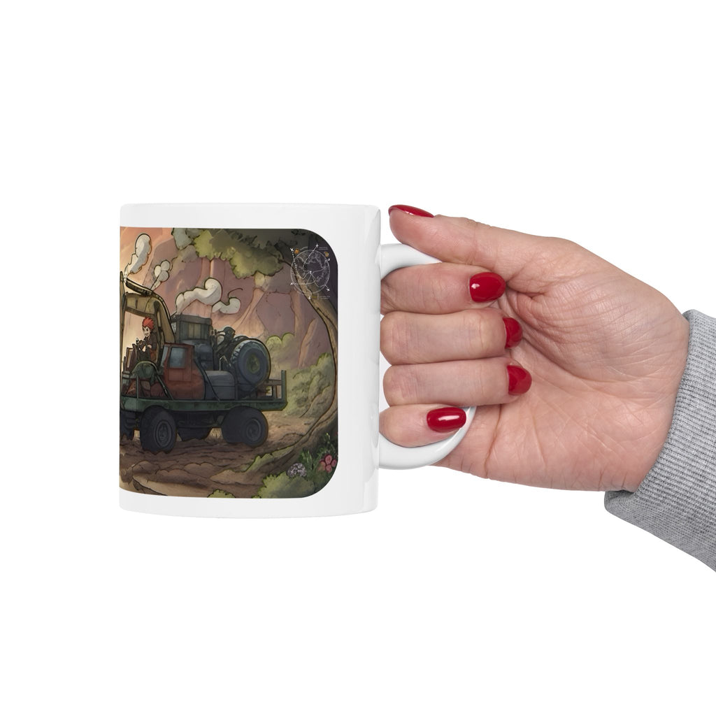 Adventure 4x4 Trucks #34, Future Investment Bankers On The Move White Ceramic Mug — Find Your Path To The Essentials Cup (11oz & 15oz)