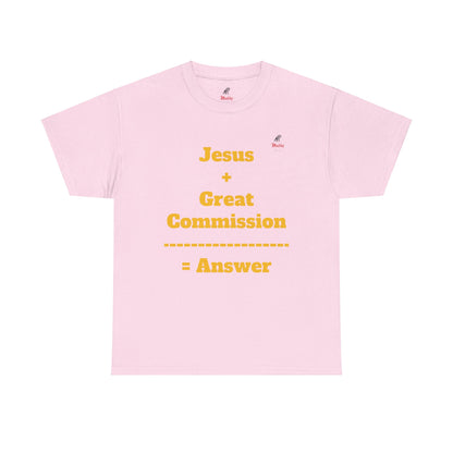 Jesus+Great Commission Unisex Heavy Cotton Tee