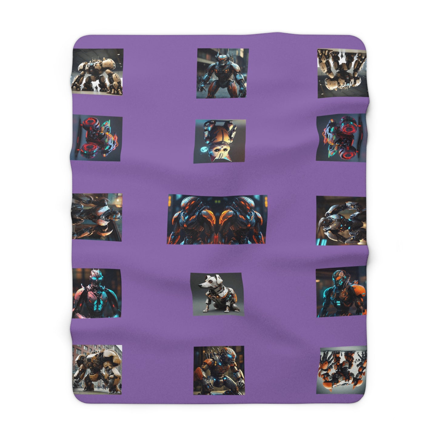 Matiby MEK Light Purple Sherpa Fleece Blanket