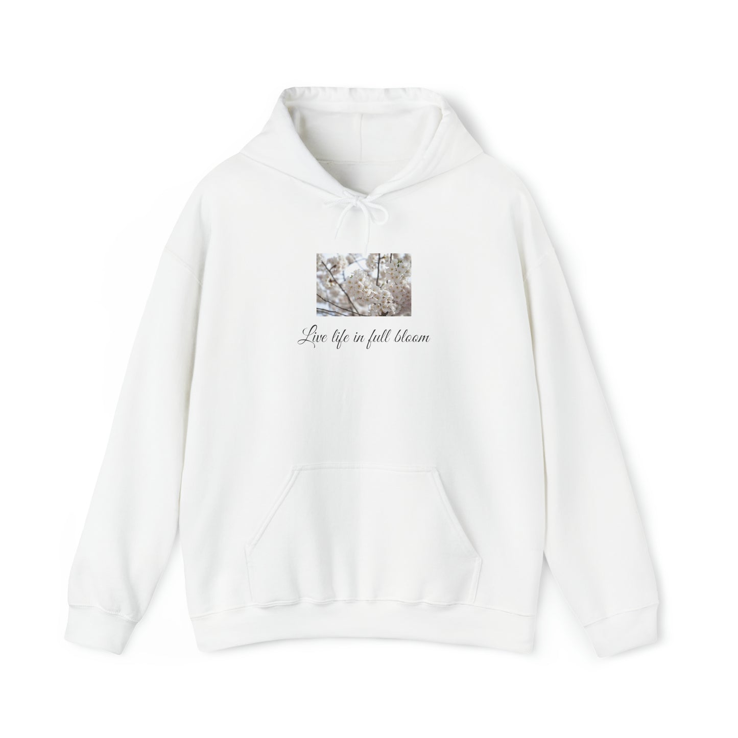 White Flower Unisex Heavy Blend™ Hooded Sweatshirt