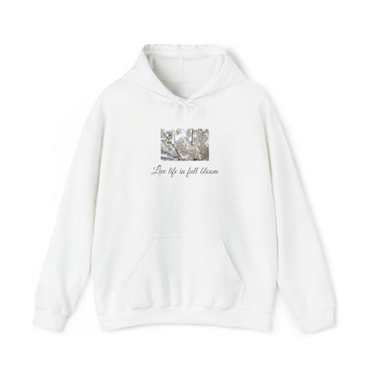 White Flower Unisex Heavy Blend™ Hooded Sweatshirt