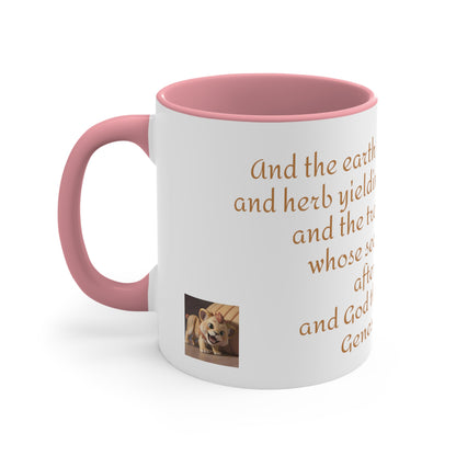 Bible Speaks Gen 1:12 Accent Mug, 11oz